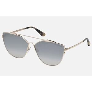 💎✨BRAND NEW✨💎Tom Ford Jacquelyn Grey Mirror Cat Eye Sunglasses